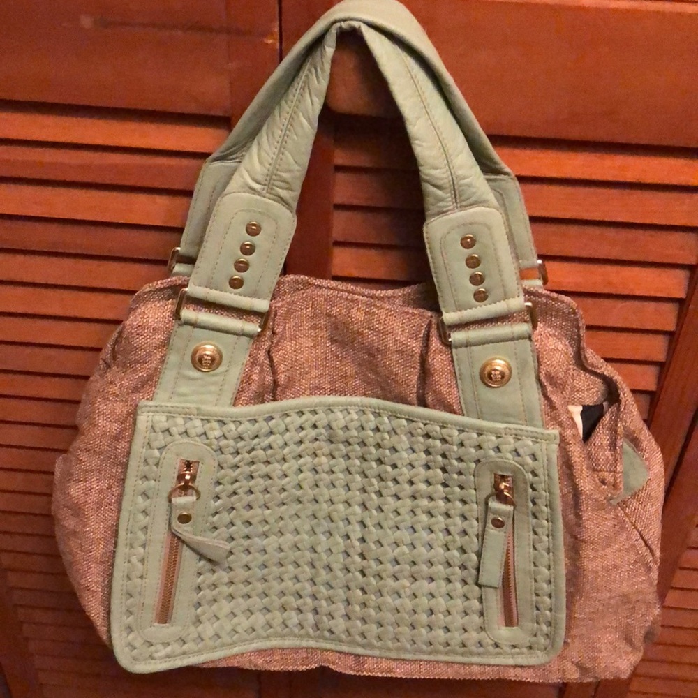George, Gina & Lucy Woven and leather bag